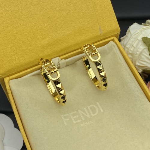 Replica Fendi Earrings For Women #1170230 $29.00 USD for Wholesale