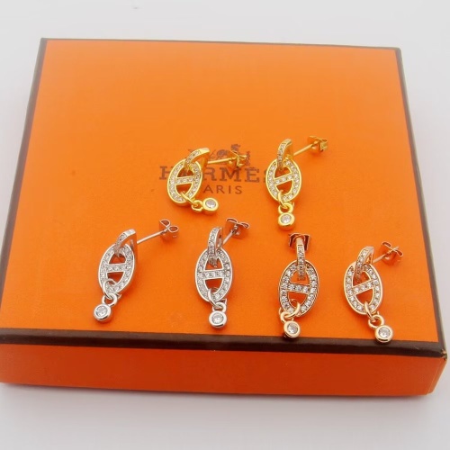 Replica Hermes Earrings For Women #1170412 $25.00 USD for Wholesale