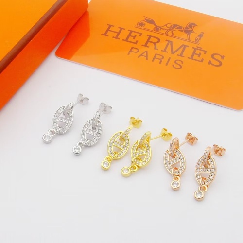 Replica Hermes Earrings For Women #1170414 $25.00 USD for Wholesale