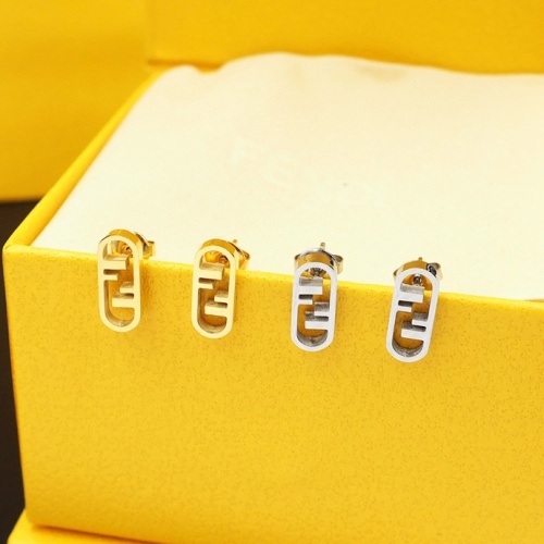 Replica Fendi Earrings For Women #1170530 $22.00 USD for Wholesale