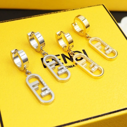 Replica Fendi Earrings For Women #1170536 $27.00 USD for Wholesale
