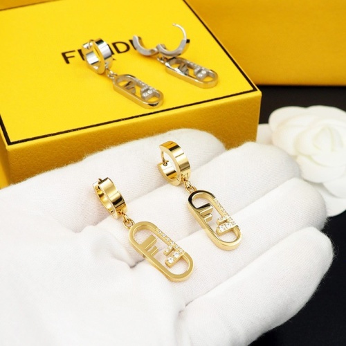Replica Fendi Earrings For Women #1170537 $27.00 USD for Wholesale