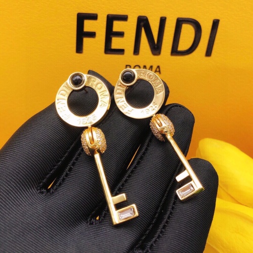 Replica Fendi Earrings For Women #1170616 $32.00 USD for Wholesale