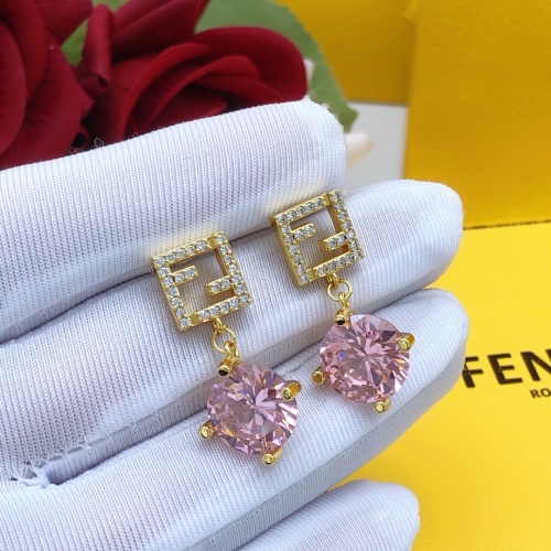 Replica Fendi Earrings For Women #1170617 $32.00 USD for Wholesale