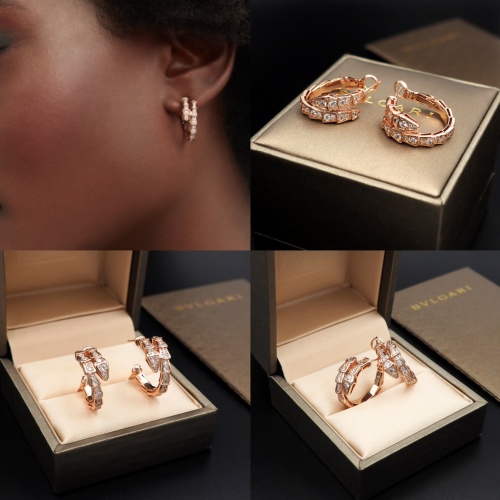 Replica Bvlgari Earrings For Women #1171361 $25.00 USD for Wholesale
