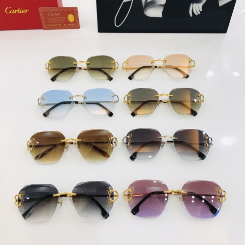 Replica Cartier AAA Quality Sunglassess #1172110 $60.00 USD for Wholesale