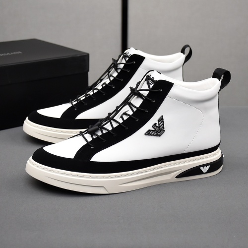 Armani High Tops Shoes For Men #1172277 $82.00 USD, Wholesale Replica Armani High Tops Shoes