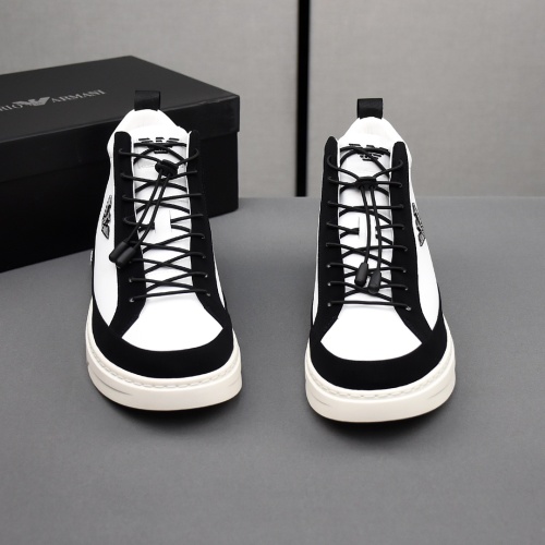 Replica Armani High Tops Shoes For Men #1172277 $82.00 USD for Wholesale