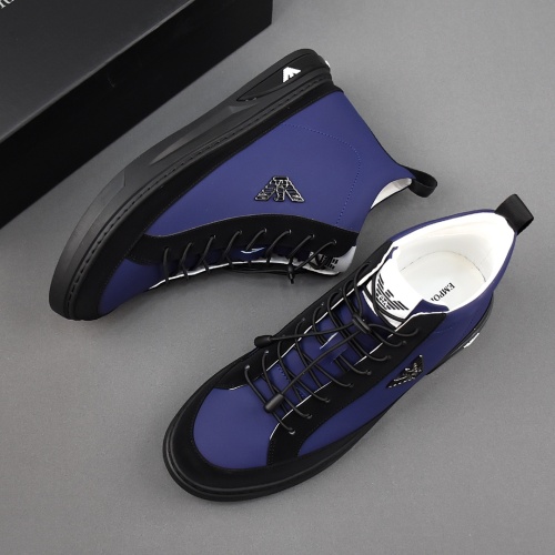 Replica Armani High Tops Shoes For Men #1172278 $82.00 USD for Wholesale
