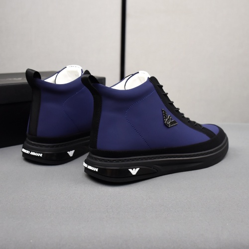 Replica Armani High Tops Shoes For Men #1172278 $82.00 USD for Wholesale