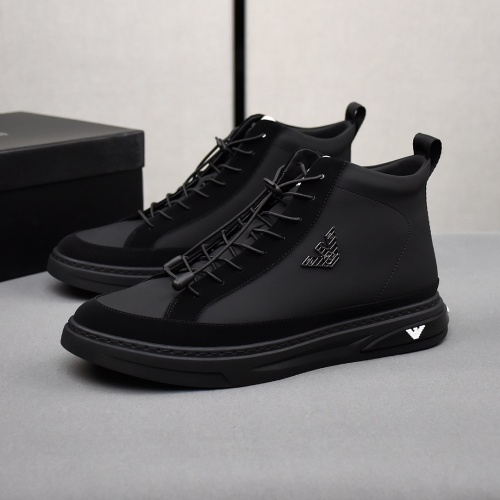 Armani High Tops Shoes For Men #1172279