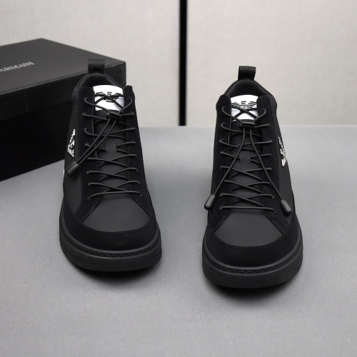 Replica Armani High Tops Shoes For Men #1172279 $82.00 USD for Wholesale