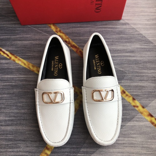 Valentino Leather Shoes For Men #1172293 $82.00 USD, Wholesale Replica Valentino Leather Shoes