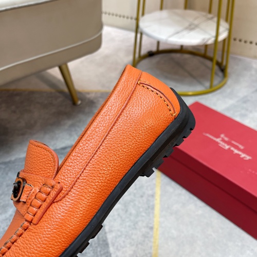 Replica Salvatore Ferragamo Leather Shoes For Men #1172309 $92.00 USD for Wholesale
