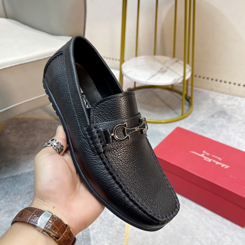 Replica Salvatore Ferragamo Leather Shoes For Men #1172310 $92.00 USD for Wholesale