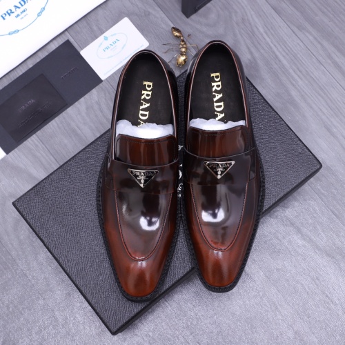 Replica Prada Leather Shoes For Men #1172331 $96.00 USD for Wholesale