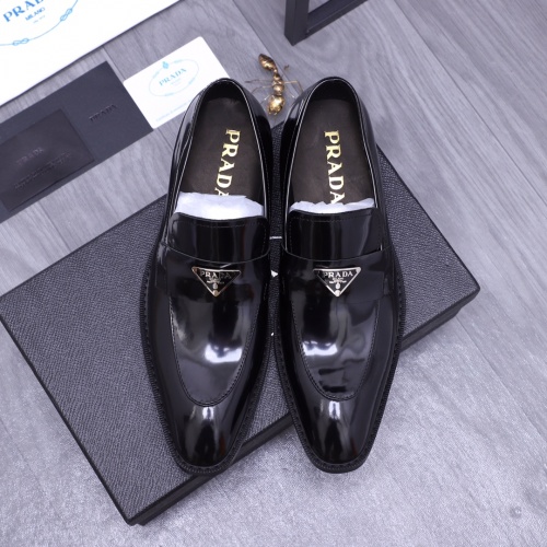 Replica Prada Leather Shoes For Men #1172332 $96.00 USD for Wholesale