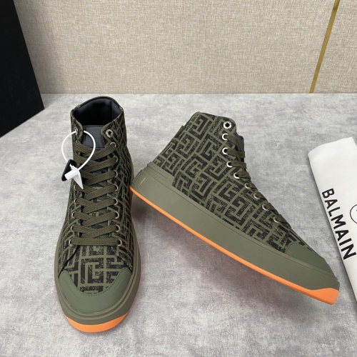 Replica Balmain High Top Shoes For Men #1172335 $88.00 USD for Wholesale