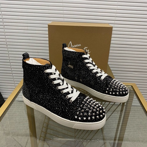 Christian Louboutin High Top Shoes For Men #1172342 $98.00 USD, Wholesale Replica Christian Louboutin High Top Shoes