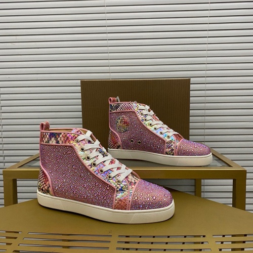 Christian Louboutin High Top Shoes For Men #1172344 $100.00 USD, Wholesale Replica Christian Louboutin High Top Shoes