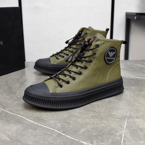Armani High Tops Shoes For Men #1172430 $82.00 USD, Wholesale Replica Armani High Tops Shoes