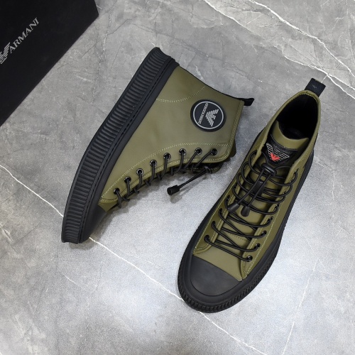 Replica Armani High Tops Shoes For Men #1172430 $82.00 USD for Wholesale