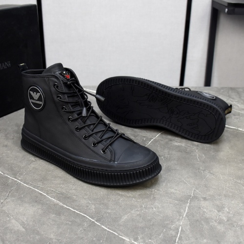 Replica Armani High Tops Shoes For Men #1172431 $82.00 USD for Wholesale
