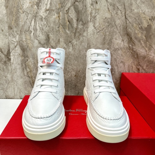 Replica Salvatore Ferragamo High Tops Shoes For Men #1172432 $135.00 USD for Wholesale
