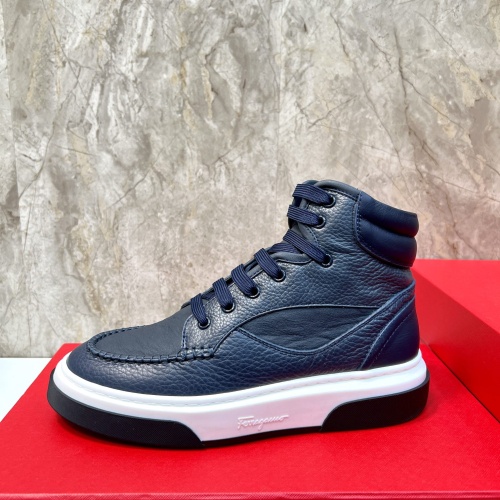 Replica Salvatore Ferragamo High Tops Shoes For Men #1172434 $135.00 USD for Wholesale