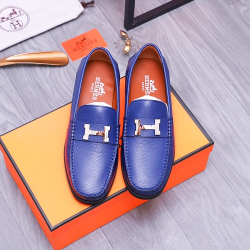 Replica Hermes Leather Shoes For Men #1172436 $72.00 USD for Wholesale