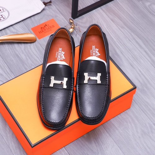 Replica Hermes Leather Shoes For Men #1172437 $72.00 USD for Wholesale