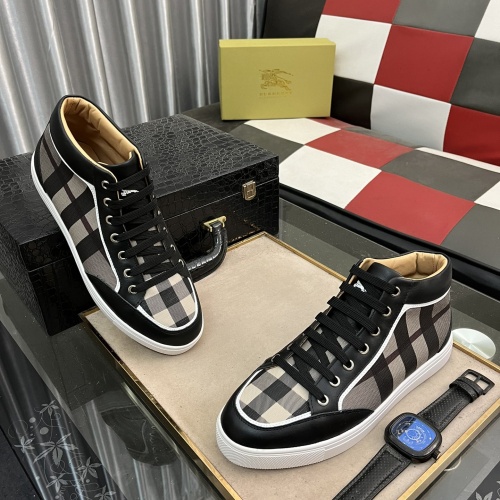 Replica Burberry High Tops Shoes For Men #1172617 $80.00 USD for Wholesale