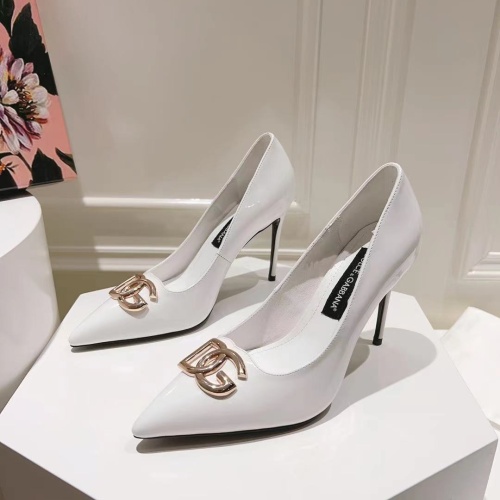 Dolce &amp; Gabbana D&amp;G High-Heeled Shoes For Women #1172634 $115.00 USD, Wholesale Replica Dolce &amp; Gabbana D&amp;G High-Heeled Shoes