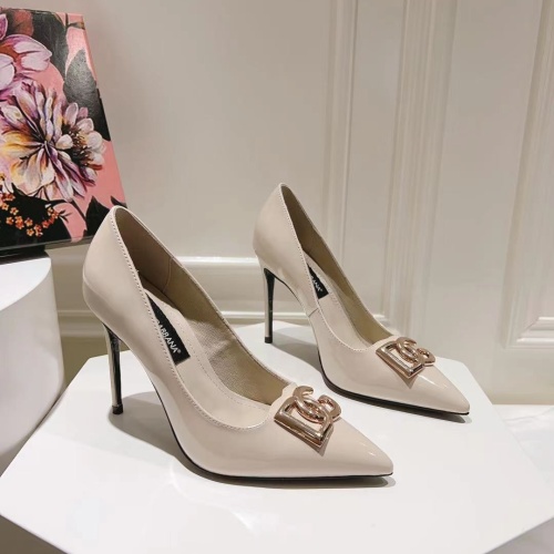 Dolce &amp; Gabbana D&amp;G High-Heeled Shoes For Women #1172636 $115.00 USD, Wholesale Replica Dolce &amp; Gabbana D&amp;G High-Heeled Shoes