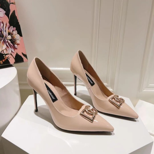 Dolce &amp; Gabbana D&amp;G High-Heeled Shoes For Women #1172637 $115.00 USD, Wholesale Replica Dolce &amp; Gabbana D&amp;G High-Heeled Shoes
