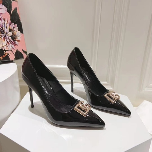 Dolce &amp; Gabbana D&amp;G High-Heeled Shoes For Women #1172641 $115.00 USD, Wholesale Replica Dolce &amp; Gabbana D&amp;G High-Heeled Shoes