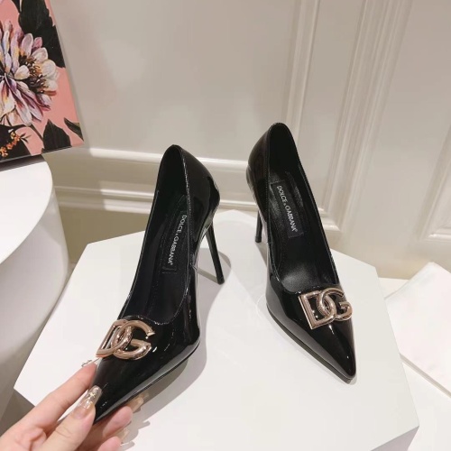 Replica Dolce & Gabbana D&G High-Heeled Shoes For Women #1172641 $115.00 USD for Wholesale