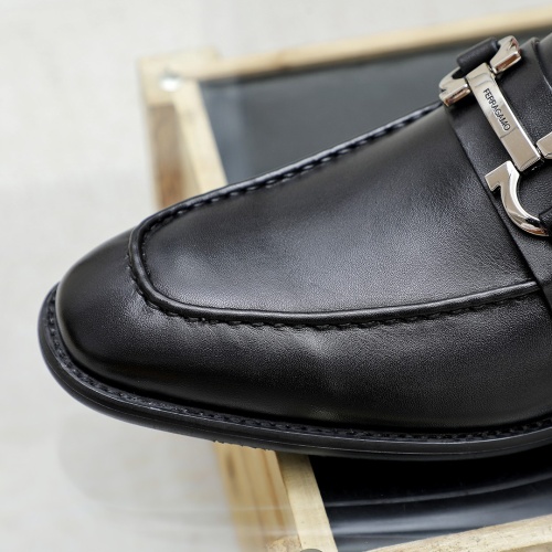 Replica Salvatore Ferragamo Leather Shoes For Men #1172690 $72.00 USD for Wholesale