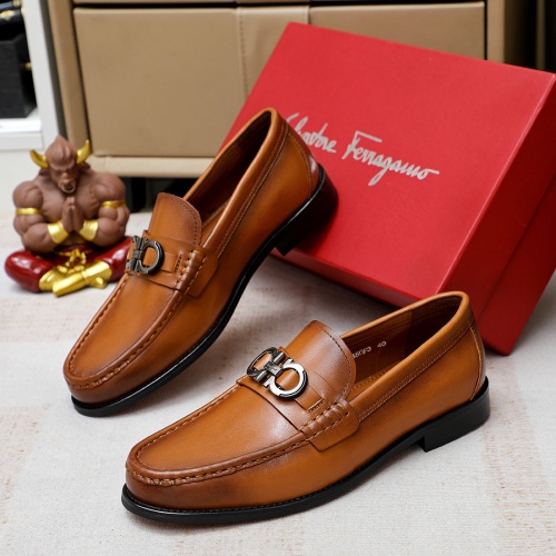 Salvatore Ferragamo Leather Shoes For Men #1172691 $80.00 USD, Wholesale Replica Salvatore Ferragamo Leather Shoes