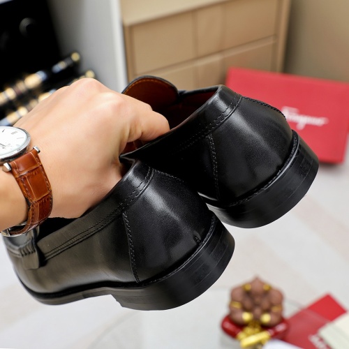 Replica Salvatore Ferragamo Leather Shoes For Men #1172692 $80.00 USD for Wholesale
