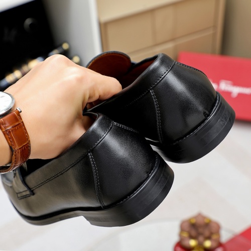 Replica Salvatore Ferragamo Leather Shoes For Men #1172693 $80.00 USD for Wholesale