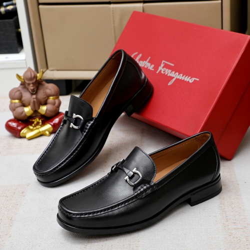 Salvatore Ferragamo Leather Shoes For Men #1172694 $85.00 USD, Wholesale Replica Salvatore Ferragamo Leather Shoes