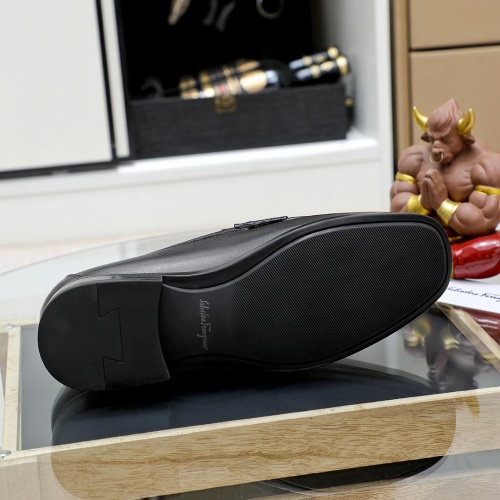 Replica Salvatore Ferragamo Leather Shoes For Men #1172694 $85.00 USD for Wholesale