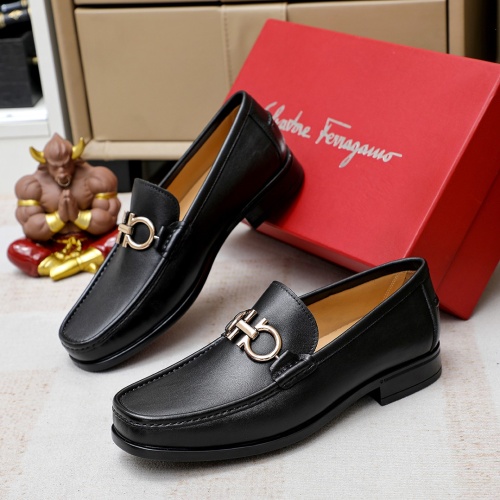 Salvatore Ferragamo Leather Shoes For Men #1172702 $85.00 USD, Wholesale Replica Salvatore Ferragamo Leather Shoes