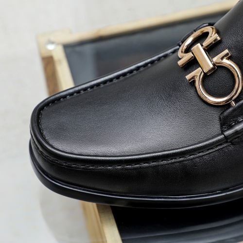 Replica Salvatore Ferragamo Leather Shoes For Men #1172702 $85.00 USD for Wholesale