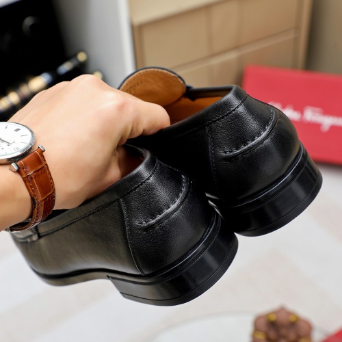 Replica Salvatore Ferragamo Leather Shoes For Men #1172702 $85.00 USD for Wholesale