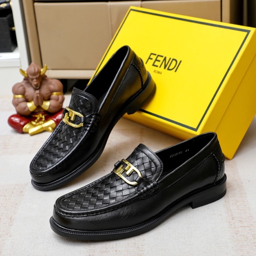 Fendi Leather Shoes For Men #1172716 $82.00 USD, Wholesale Replica Fendi Leather Shoes