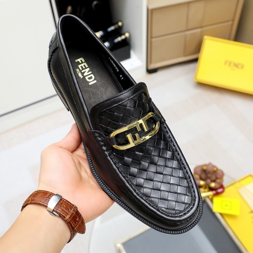 Replica Fendi Leather Shoes For Men #1172716 $82.00 USD for Wholesale