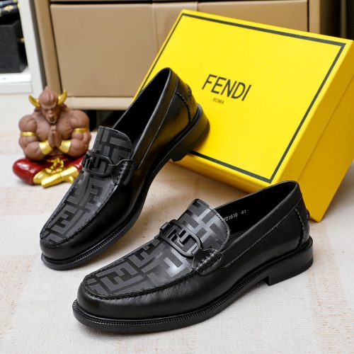 Fendi Leather Shoes For Men #1172717 $82.00 USD, Wholesale Replica Fendi Leather Shoes