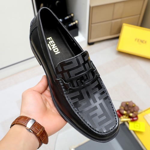 Replica Fendi Leather Shoes For Men #1172717 $82.00 USD for Wholesale